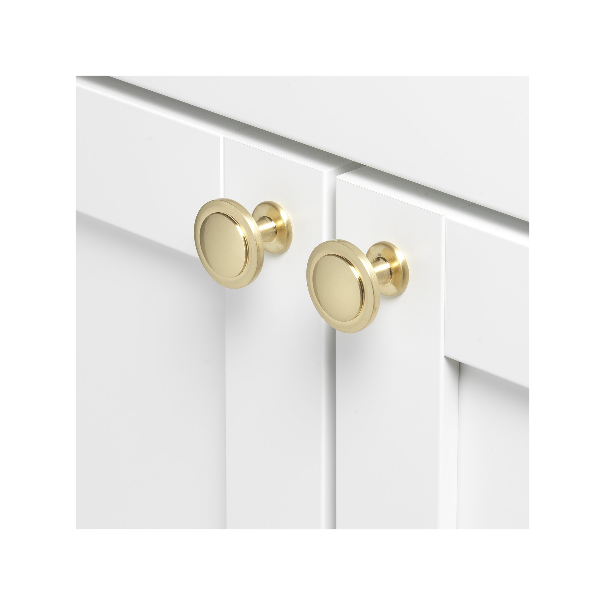 1 1/4" Diameter Mushroom Knob Multipack, Champagne Gold