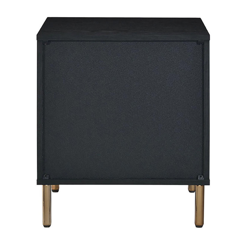 Table de chevet en métal à 3 pieds en noir, argent, or - choix de rangement dans la chambre à coucher argent et amplement pour les articles