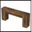 Rustic Coffee Table,Sturdy Console Table,Wooden Hallway Table