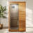 Red Cedar Mini One Person Far Infrared Glass Door On The Right Of The Indoor Sauna Room-114977084