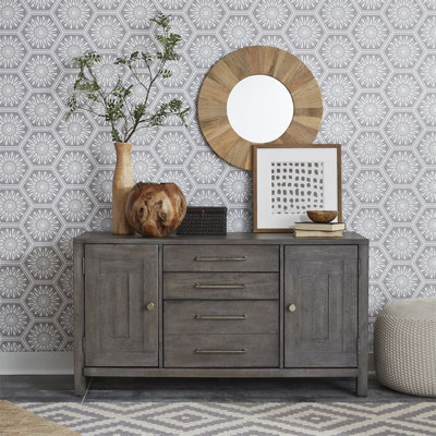 Bettee 2 Door 4 Drawer Credenza w/ Lateral File Drawer by Gracie Oaks