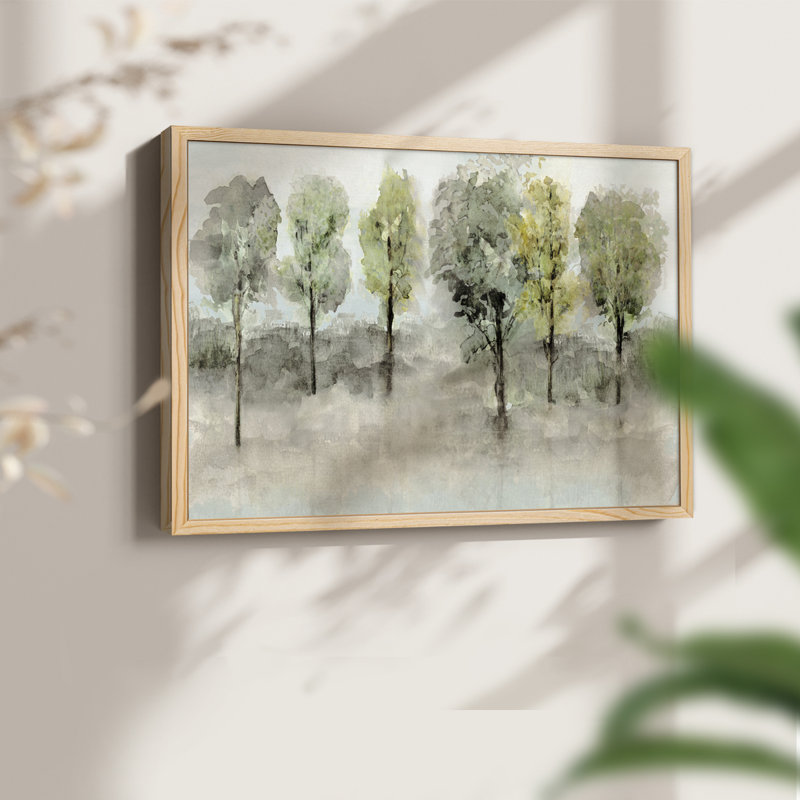 Debruce Tree Line - Reproduction encadrée - Restickable, H 8 po x l 10 po, Naturel