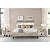 Ensemble de chambre à coucher 3 pièces Bryse en bois d'acacia deux tons