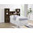 Chatmon 49-Inch Twin Bookcase Headboard Dark Pine-673223214-673223219