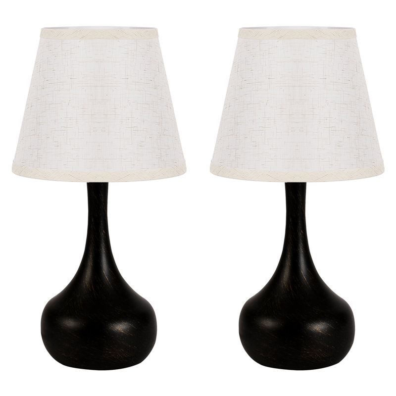 Ensemble de 2 lampes de table 17,3 "Modern Touch, Bronze frotté à l'huile