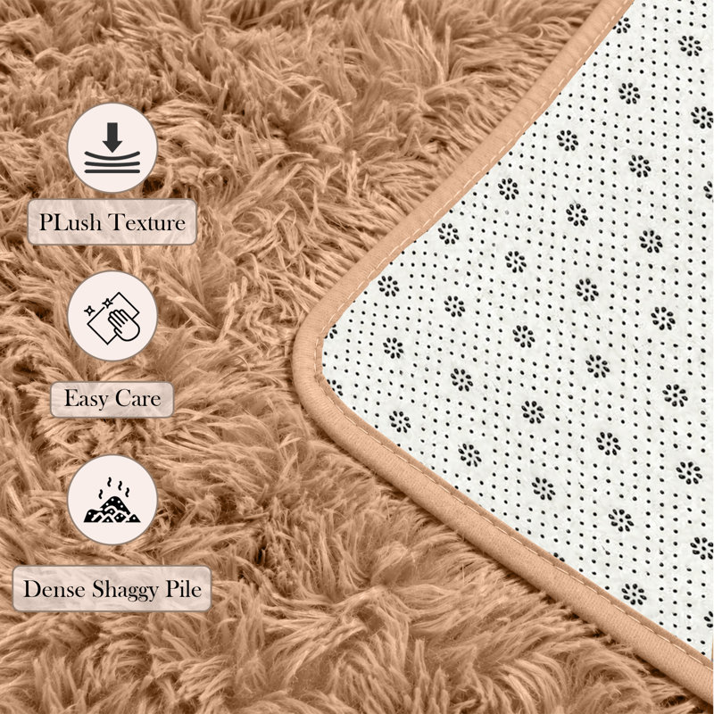 Adela Rectangle Shag Washable, Rectangle 200 x 290 cm