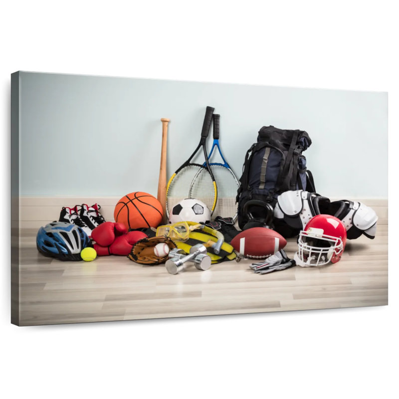 Sireci Assorted Sports Gear, 20" H x 30" W