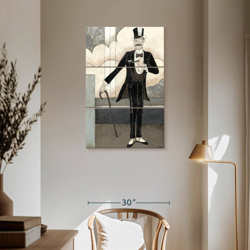 Shuttleworth Art Deco Gentleman, 57" H x 36" W