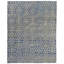 Wool Damask Area Rug in Blue-70393152