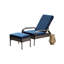 Chaise de patio avec coussin et repose-pieds Aldrin-318077611