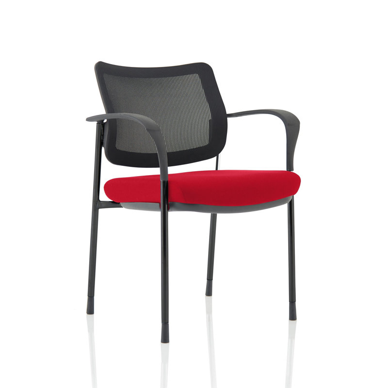 Dynamic Office Seating Brunswick Deluxe Conference Chair, Black, Black