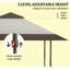Height Adjustable Pop Up Canopy Tent,Tents For Parties,With Wheeled Carry Bag Andsand Bags