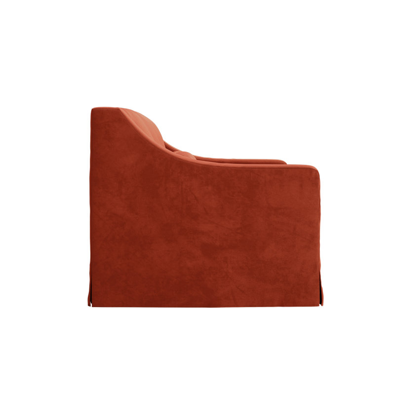 Causeuse Evergreen, Amber Recycled Velvet
