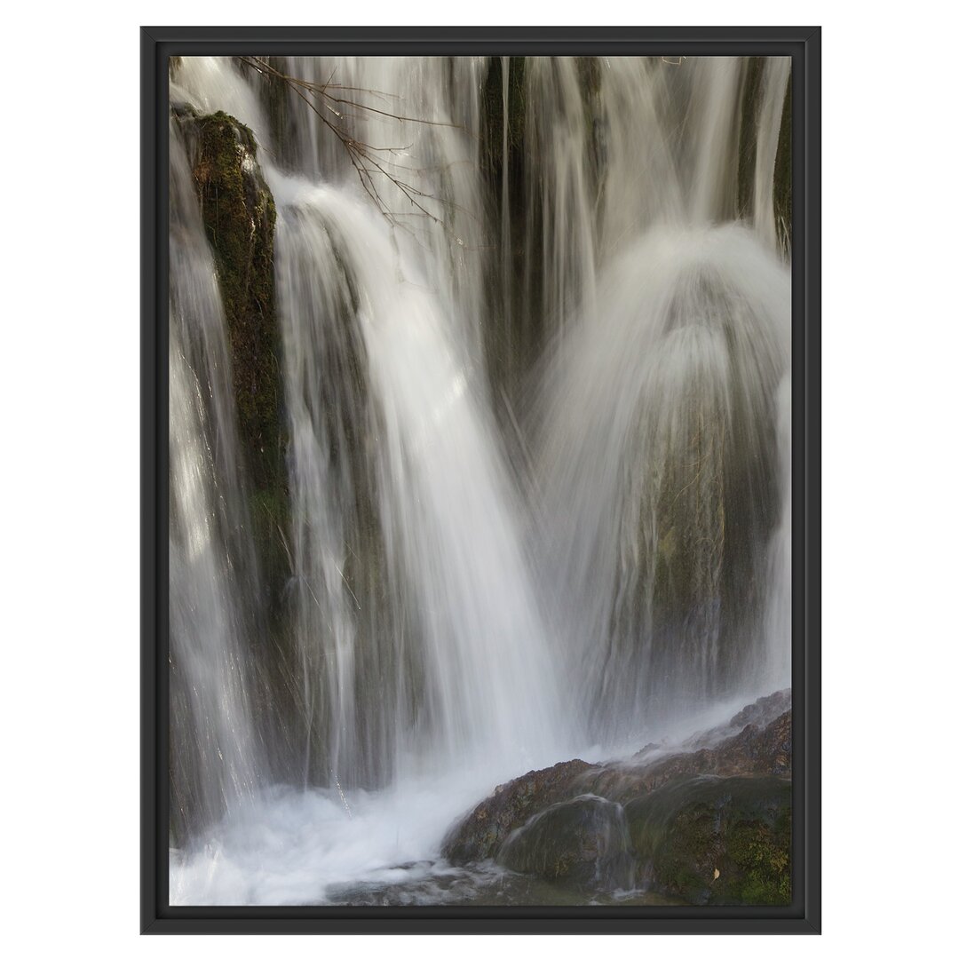 Gerahmtes Wandbild kleine Wasserfälle