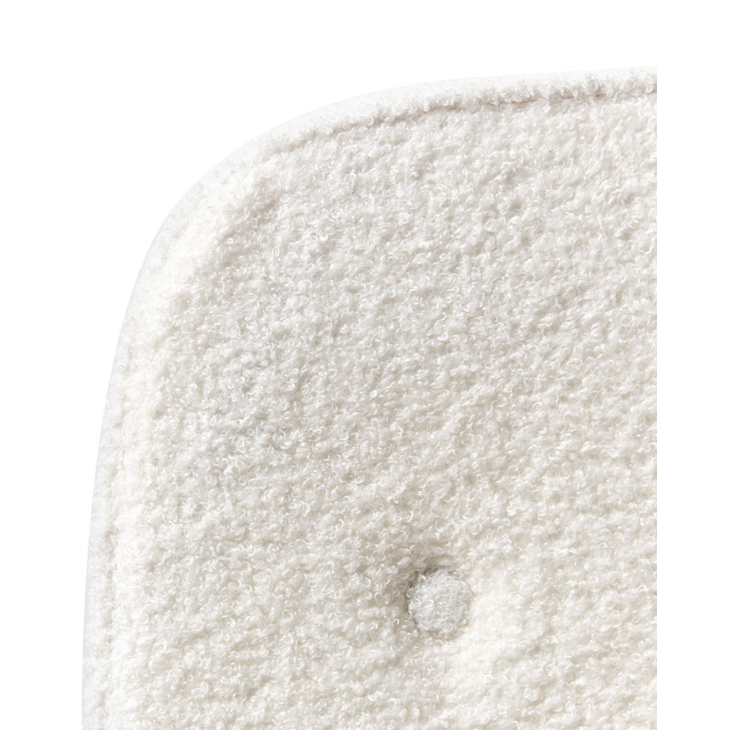 Office Chair, Boucle, White