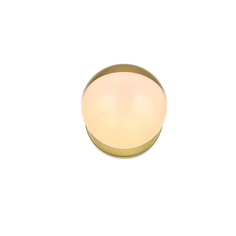 Caniesha Dimmable Vanity Light, Brass, 5" H x 5" W x 5" D, 1 Light