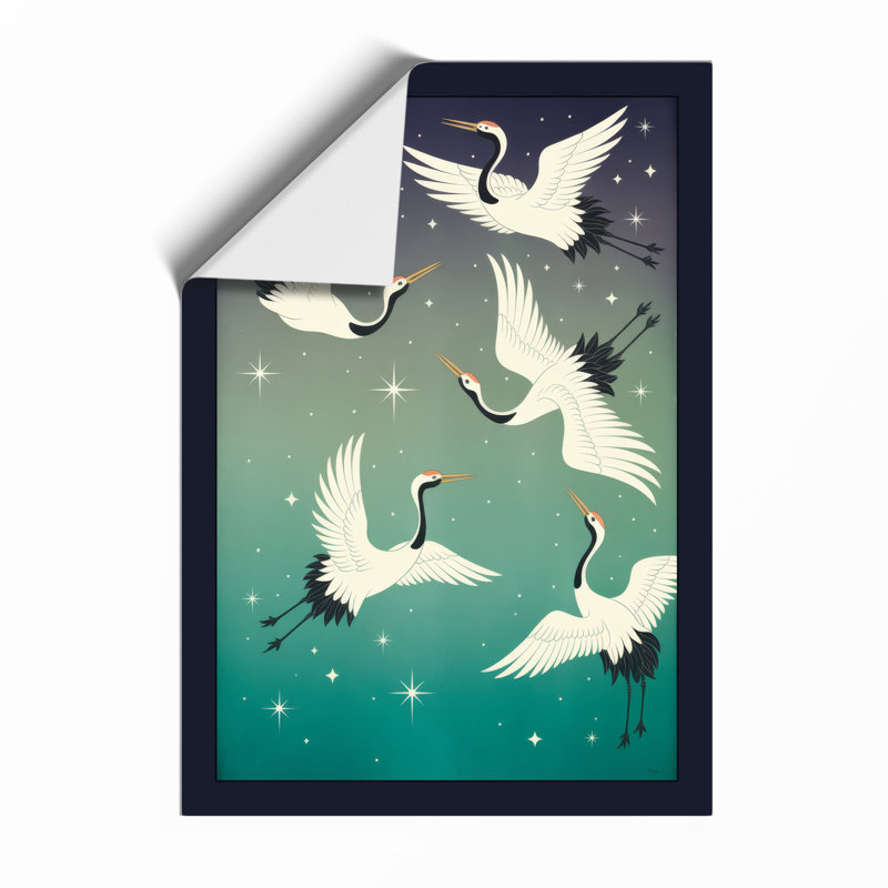 Flight Of The Cranes Coastal - Print, Unframed, A4 - 29.7 x 21.0 cm