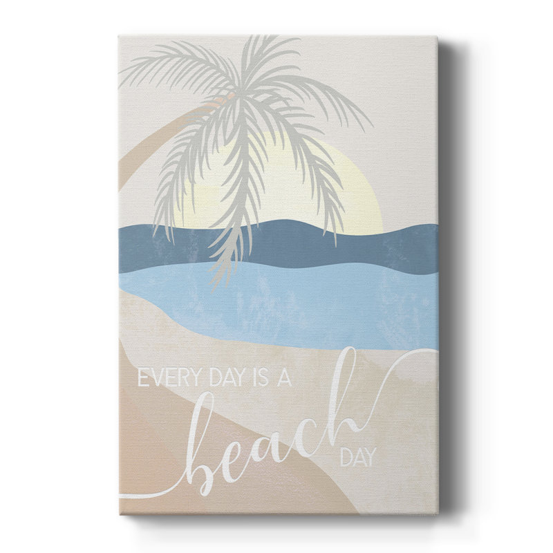 Beach Day -Custom Wrapped Gallery Cavas, 48" H x 32" W