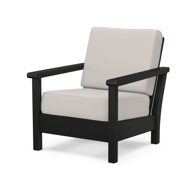 Harbour Deep Seating Chair, Dune Burlap, Deep Teak