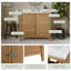 Meuble-lavabo en rotin 36 po avec comptoir en marbre de culture Whitney-128635713