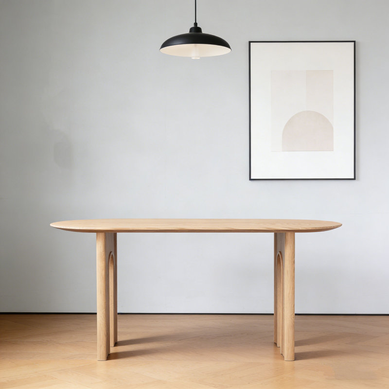 Table de salle à manger Wabi-Sabi, H 29,5 po x L 86,6 po x l 35,4 po