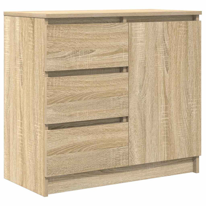 Sideboard With Drawer 71X35x65 Cm Engineered Wood, Sonoma Oak