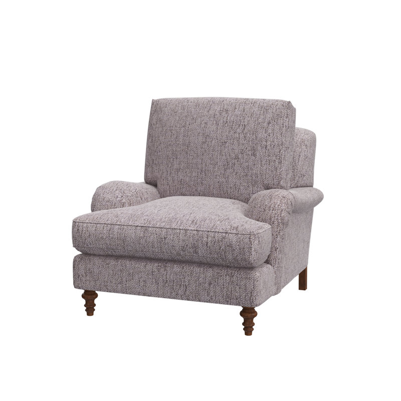 Lotta Accent Chair, Milsap Spray (Performance fabric) 1356-93, Expresso