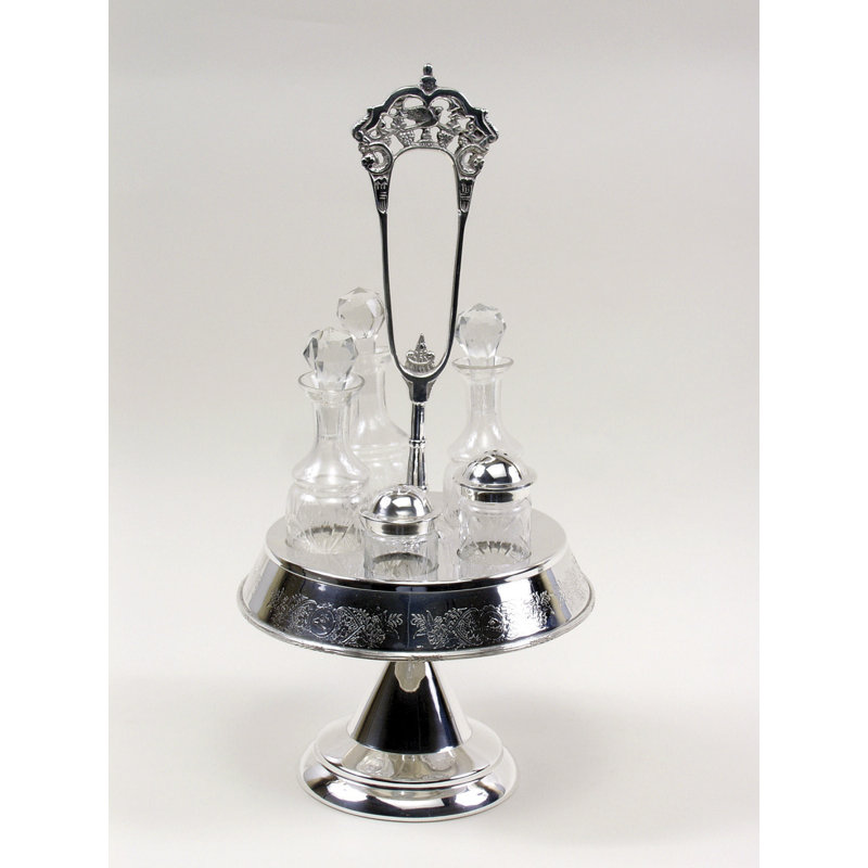 Glass Condiment Set