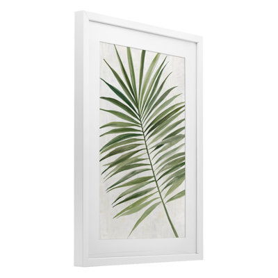 Lush Tropical Breeze Framed Print Under Glass, design by Hannah Dawson