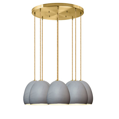 Clay 8 - Light Dimmable Dome Chandelier