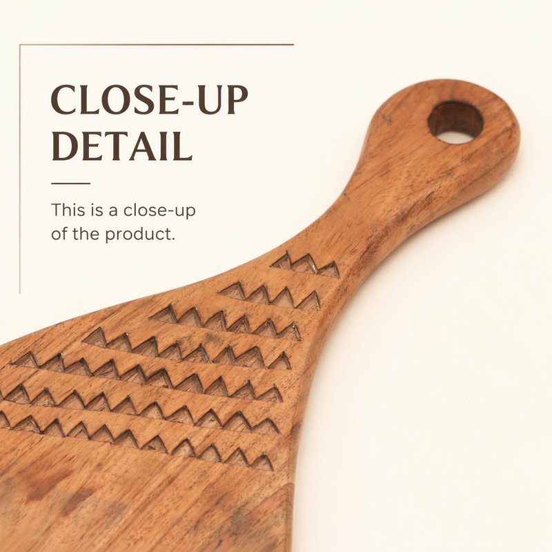Planche à découper artisanale en bois d'acacia avec poignée, polyvalente pour couper et servir, fini naturel, 17,8 x 1,9 x 41,9 cm