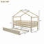 Lit en bois avec couchette-545354614