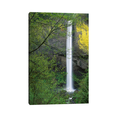 Latourell Falls, Columbia River Gorge Near Portland, Oregon I by Tim Fitzharris - Wrapped Canvas Print