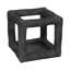Sculpture décorative texturée carrée pour décoration de salon - Ciment de poterie pour décoration de table ou décoration intérieure-366171988-366171987