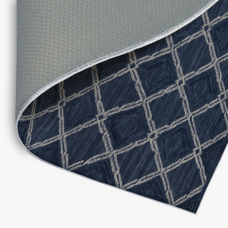 Tapis gris intérieur et extérieur Trellis, Rectangulaire 2 pi x 3 pi