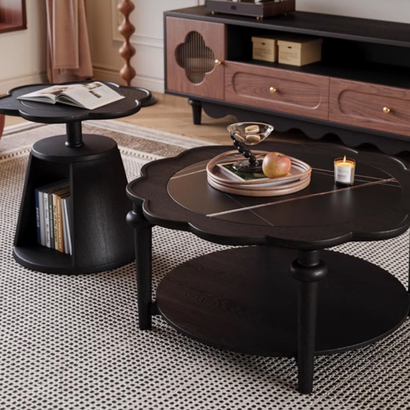 Table basse en bois massif personnalité personnalité