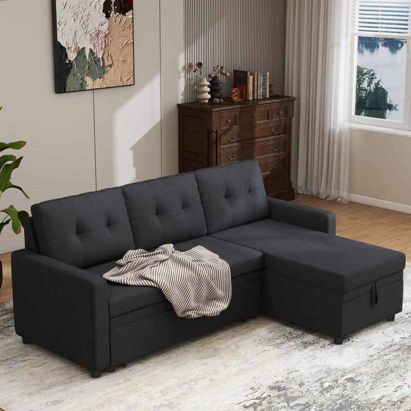 Alizia Corner Sofa, Navy Grey