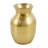 Metal Hammered Spotted Decorative Gold Vase