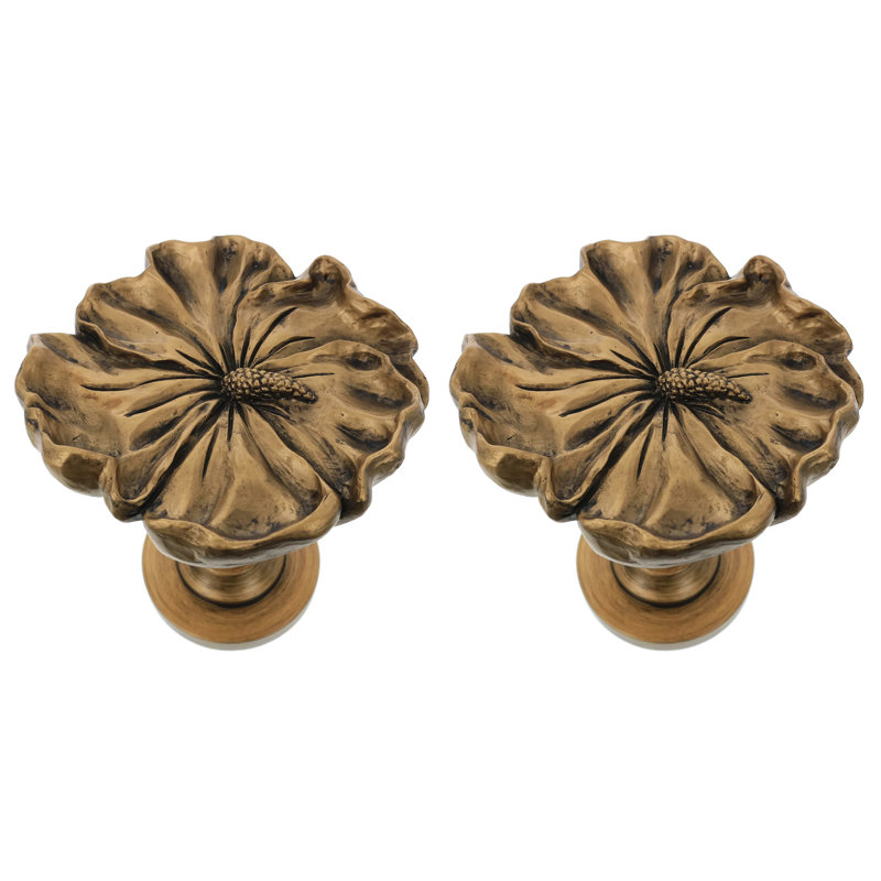 Retenue de rideau Nickson Hibiscus Drapery Medallion, Doré de la Renaissance