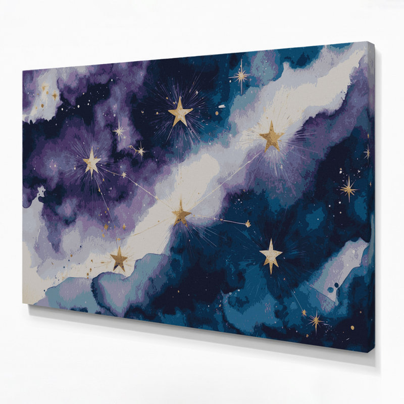Art mural sur toile Space Cassiopeia, H 8 po x l 10 po