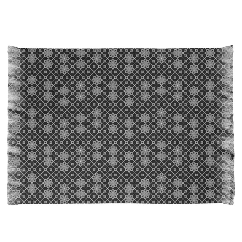 Tapis de zone noir treillis classique Mcguigan, Oui