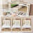 Modern Large Mirror Vanity Desk with Power Outlet, Hair Dryer Holder, 5 Drawers, and 3 Lighting Color Adjustable Dressing Table for Bedroom-1166678780