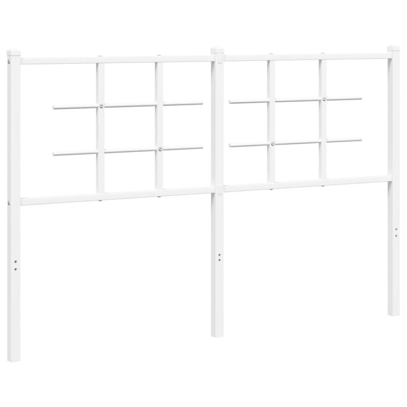 Melayna Metal Headboard, Super King - 193 x 200 cm, White