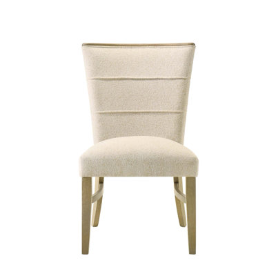 Chaises d'appoint rembourrées en chenille avec confort rembourré (ensemble de 2)
