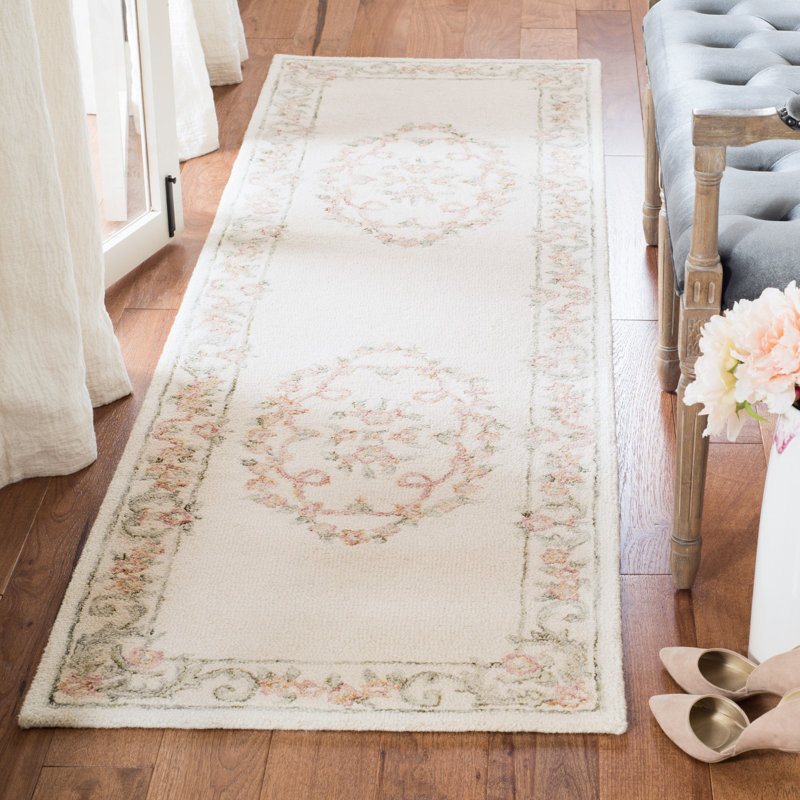 Tapis oriental en laine touffeté à la main Barnsdall, Rectangle 2 pi 3 po x 8 pi