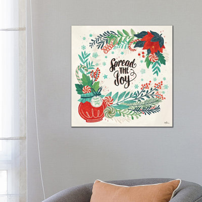 Sweet Christmas II 1 Piece Wrapped Canvas Wall Art