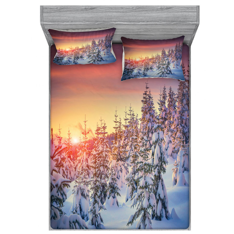 Microfiber Sheet Set, Queen Sheet Set with Fitted Sheet