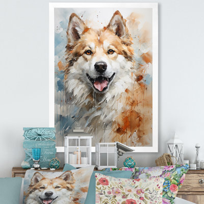 " Dog Akita Affection "