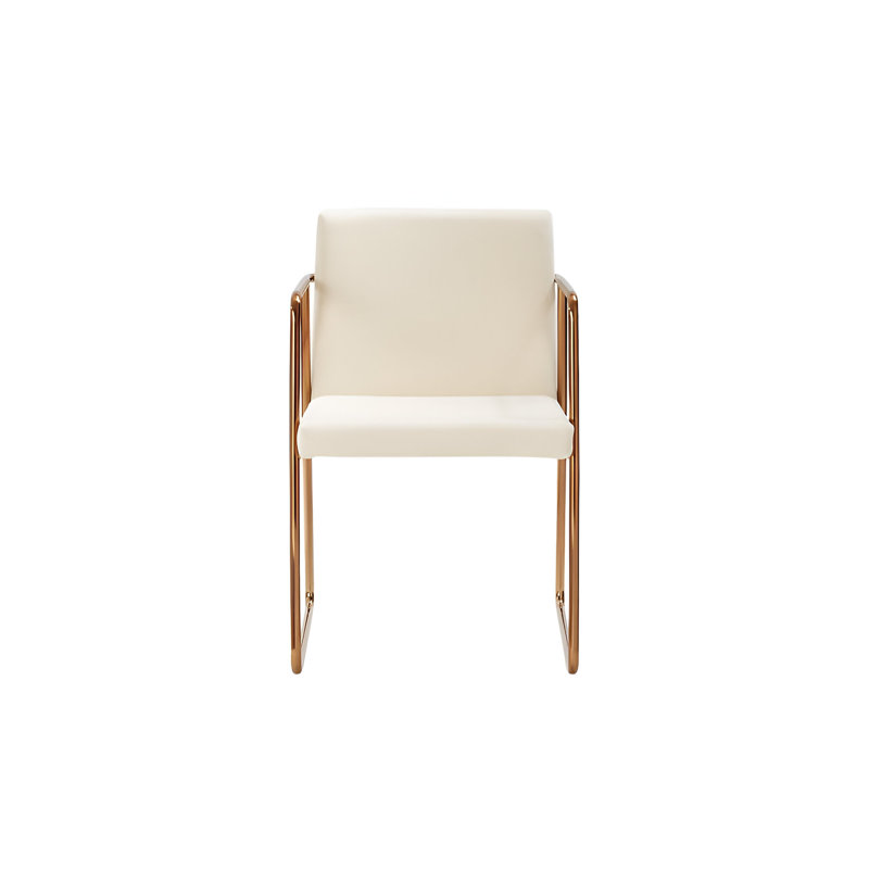 Arvo 37.5cm H Fabric Upholstered Metal Armchair