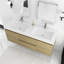 Meuble-lavabo double 60 po avec plateau en résine